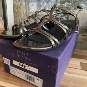 Stuart weitzman silver sandal